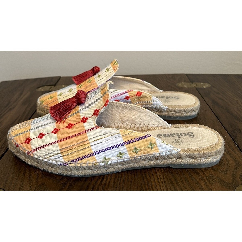Java Artisanal Espadrilles Mulles Solana Women's Size‎ 9